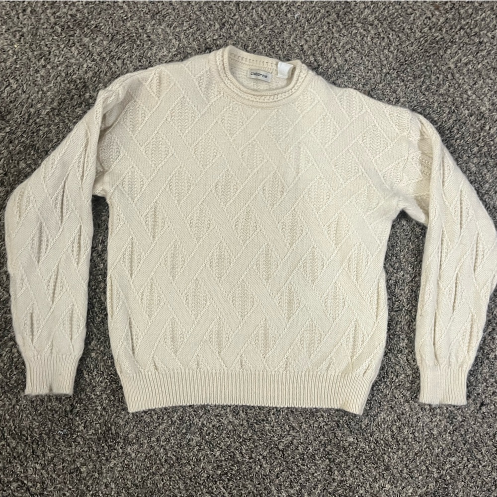 VTG Claiborne alpaca sweater cream large